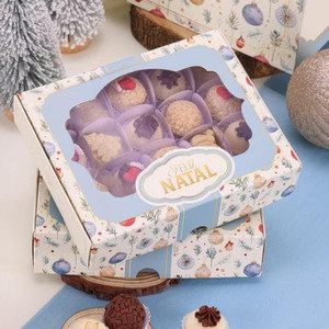Jango Embalagens 10 Pack - Box for 20 truffles  with window CELEBRAÇÃO  (Code 4390)  Jango Embalagens 10 Pack - Box for 20 truffles  with window CELEBRAÇÃO  (Code 4390)
