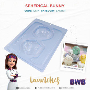 BWB Molds Easter Bunny Cocoa Bomb Mold (Code 10517) 