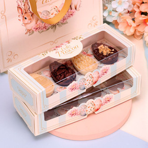 10 Pack  Easter Egg Box  |4x50g With Acetate Lid(SUBLIME-Code 4640)