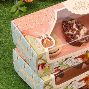 Jango Embalagens 10 Pack  Easter Egg Box  |4x50g With Acetate Lid(VILA ENCATADA 5508) 