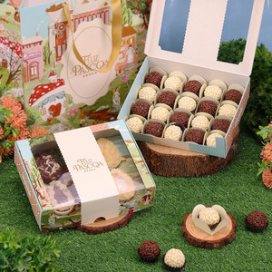 Jango Embalagens 10 Pack  Easter Egg Box  |6x50g With Acetate Lid ( VILA ENCANTADA-5502) 