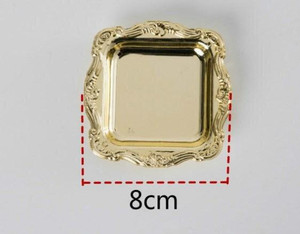 YinPack 12 Pack | 3" Gold Square Mini Candy Display Tray Favors  YinPack 12 Pack | 3" Gold Square Mini Candy Display Tray Favors