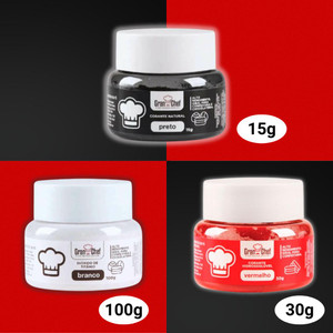 Gran Chef Set of Black, White and Red Gran Chef Edible Food Coloring Gran Chef Set of Black, White and Red Gran Chef Edible Food Coloring
