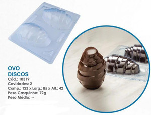 BWB Molds BWB Discs Egg Mold (Code 10319) BWB Molds BWB Discs Egg Mold (Code 10319)