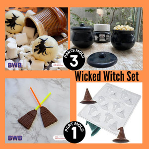 BWB Molds Halloween Molds | Wicked Witch Set (Sold Separately too) BWB Molds Halloween Molds | Wicked Witch Set (Sold Separately too)