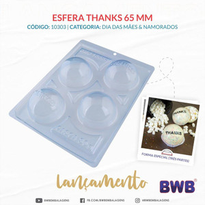BWB Molds Soccer Ball -65mm| 2.55" Cocoa Bomb(Code 10034 )  BWB Molds Soccer Ball -65mm| 2.55" Cocoa Bomb(Code 10034 )