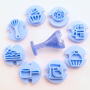 O Carimbinho BAKING Kit - Stamps For Brigadeiros And Desserts  O Carimbinho BAKING Kit - Stamps For Brigadeiros And Desserts