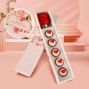 Jango Embalagens ROSE Box For Brigadeiros Or Truffles (10 Pack) 