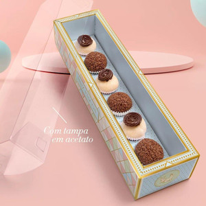 Jango Embalagens 10 Pack Truffle , Brigadeiro Box | 2 Options (MAGIA or ENCANTADA) Jango Embalagens 10 Pack Truffle , Brigadeiro Box | 2 Options (MAGIA or ENCANTADA)