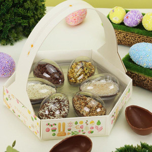 Jango Embalagens 10 Pack  BUNNY Tray |Bandeja (6 Eggs) & Blisters (6 X 50g) 