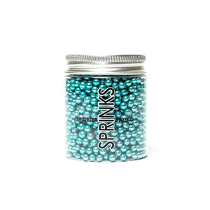 Sprinks Cachous Pearl Beads BLUE (85g) 4mm - by Sprinks Sprinks Cachous Pearl Beads BLUE (85g) 4mm - by Sprinks