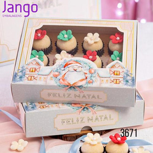 Jango Embalagens 10 Pack - Christmas Brigadeiro Box (Code 3671 ) 12 Cavities Jango Embalagens 10 Pack - Christmas Brigadeiro Box (Code 3671 ) 12 Cavities