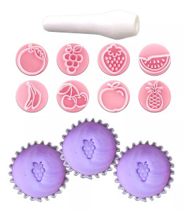 Bluestar Fruits   Stamps (9 pc) by BlueStar | Code 411072  Bluestar Fruits   Stamps (9 pc) by BlueStar | Code 411072