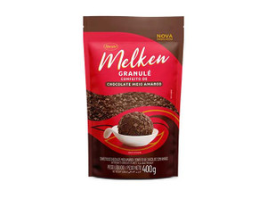 MELKEN GRANULE 400 GRAMS SEMI SWEET/MILK/CARAMEL MELKEN GRANULE 400 GRAMS SEMI SWEET/MILK/CARAMEL