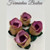Forminhas Boston Rosebud Fabric Truffle Wrapper 
