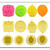 Bluestar PARABÉNS | BIRTHDAY  - Blue Star Ejector Stamp | Kit with 4 stamps PLUNGER  INCLUDED 