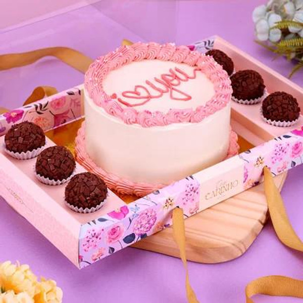 Jango Embalagens 10 Pack - Bentô Cake box  with 6 Truffles - GRACIOSA (Code 4196) 