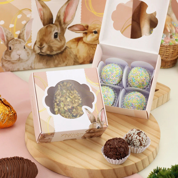 10 pack Spoonable Easter Box for 50g or $ brigadeiros BELISSIMA  (Code 3723)