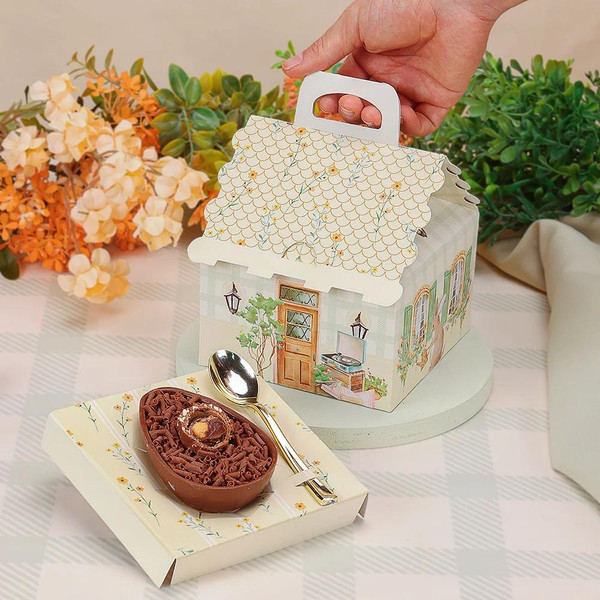 Jango Embalagens 10 pack Spoonable Easter Box for 100/150g CASINHA  FLORIR (Code 5662) 