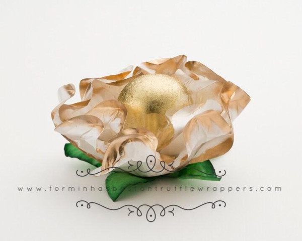 Forminhas Boston Camelia Flower Truffle Wrapper 