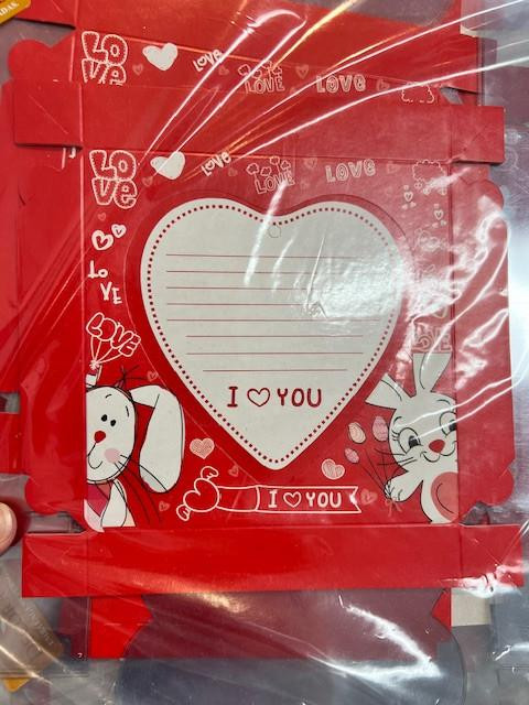 Decora Doces 5 Pack  Easter Heart Boxes For Spoonable Egg Blue With Bunnies | ( 200 Grams) 