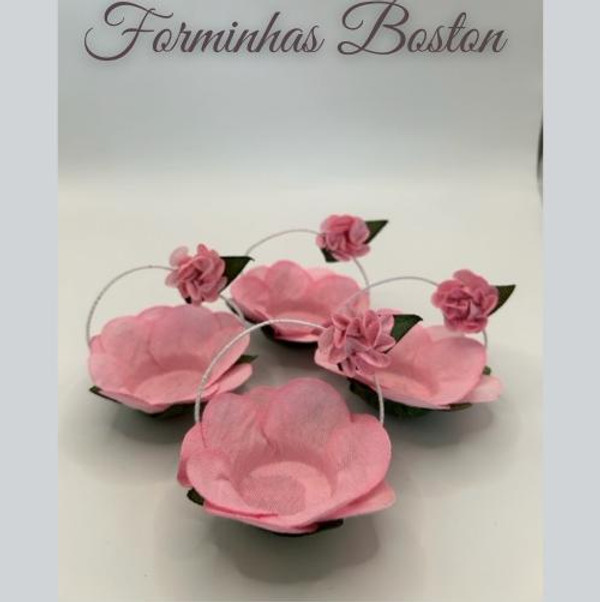 Forminhas Boston Flower Basket   in Fabric | Truffle Wrappers (25 Pack) 
