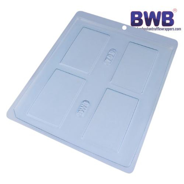 BWB Molds Rectangular Plaque  Mold | Code 709 (ONE PART MOLD) 