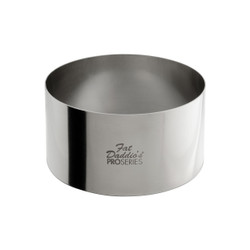 Fat Daddio's SSRD-4020 Stainless Steel Round Cake & Pastry Ring, 4 x 2 inch