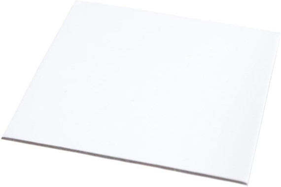 O'Creme Square MiniBoard, 2.75" x 2.75" , White (No Tab) Pk of 100