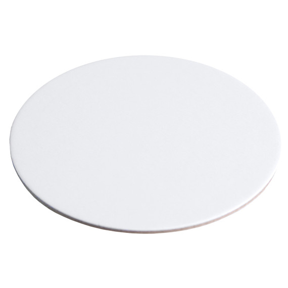 O'Creme Round MiniBoard, 4" Dia. , White (No Tab) Pk of 100