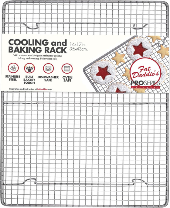 Fat Daddio's Multi-Purpose Stainless Steel Rack, 14" x 17" 
