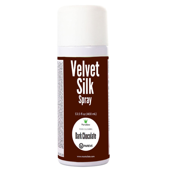 Martellato Velvet Spray Oil Based Dark Chocolate 400ml