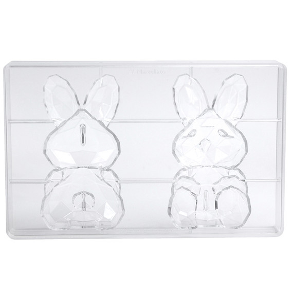 Martellato Chocolate Mold Faceted Bunny, Makes 1 Bunny