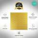O'Crème Square Gold Cake Board 1/2" Thick, 14" x 14" pk of 5