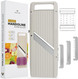 Vollum Wide Mandoline Slicer Professional Japanese Mandoline Slicer with Interchangeable Stainless Steel Blades
