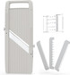 Vollum Wide Mandoline Slicer Professional Japanese Mandoline Slicer with Interchangeable Stainless Steel Blades