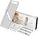 Vollum Wide Mandoline Slicer Professional Japanese Mandoline Slicer with Interchangeable Stainless Steel Blades