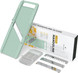 Vollum Narrow Mandoline Slicer - with Interchangeable Stainless Steel Blades