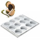 Silikomart Cookieflex Discotto, 2 Six-Round-Cavity Molds + Plastic Tray