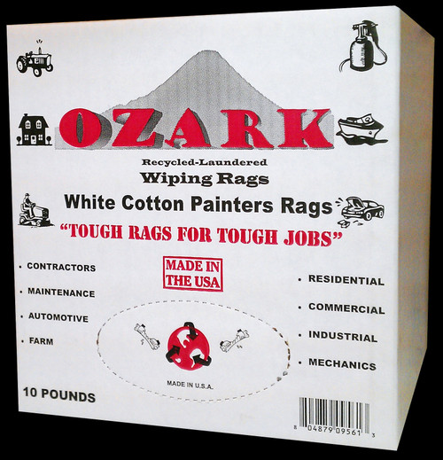 Citadel White Rags for Floor Coating Cleanup