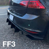 Beri-Backer Rear Diffuser Fin Pack for MK7 GTI