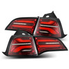 AlphaRex Pro Series LED Tail Lights for Tesla Model 3 & Model Y (w/o Amber signals) - Red Smoke