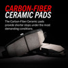 PowerStop Z26 Street Performance Carbon Fiber Ceramic Front Brake Pads (fits 312mm & 288mm rotors)