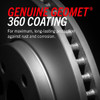 PowerStop Evolution GEOMET Coated Front Brake Rotors for MK5 R32, MK6 Golf R, Passat & CC VR6 345x30 (Pair)