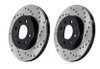 StopTech Cross-Drilled Sport Front Brake Rotors 321x30 (Pair)