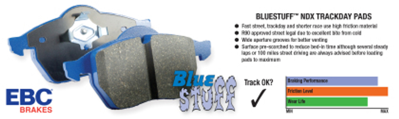 EBC BlueStuff Front Brake Pads (fits MQB 340mm rotors)
