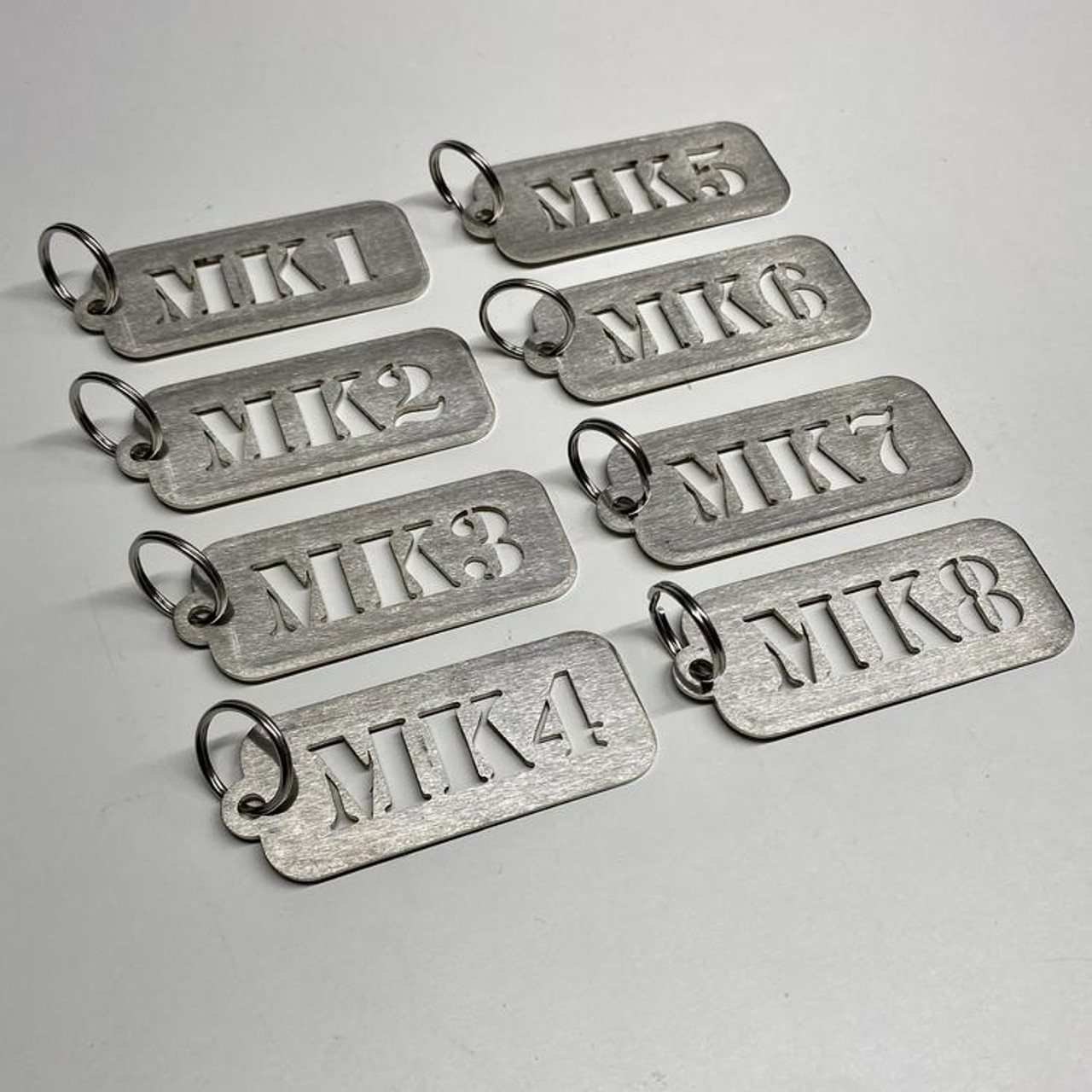 CJM Industries MK1-8 Stainless Steel Keychains