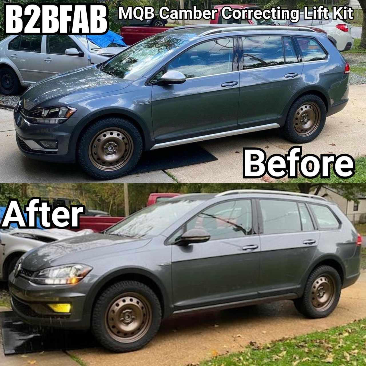 B2BFAB Camber Correcting Lift Kit for Alltrack & Sportwagen