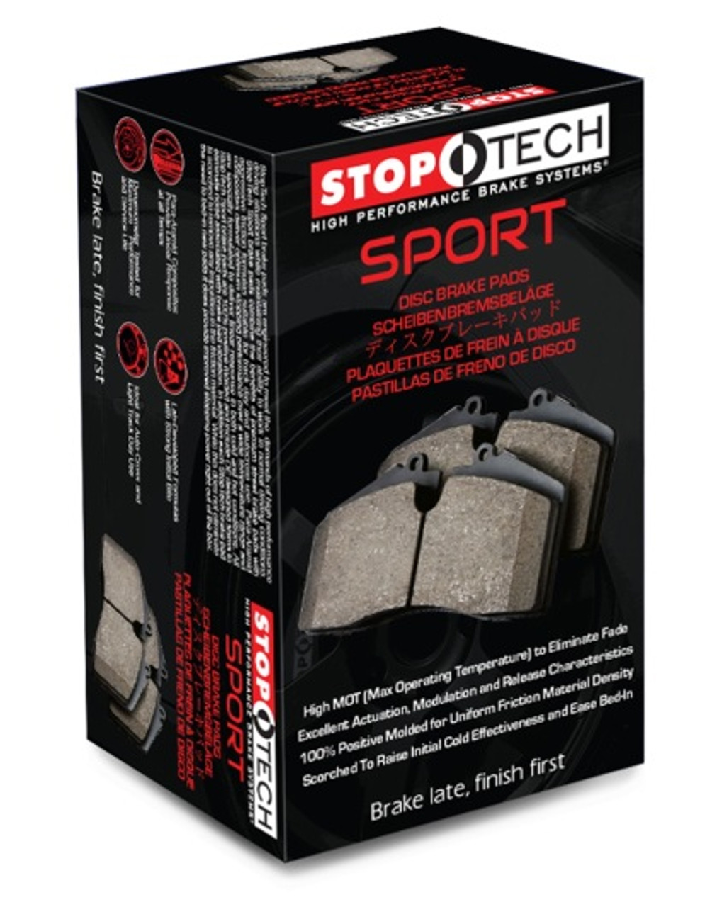 StopTech Sport Front Brake Pads (fits MQB 340mm rotors)