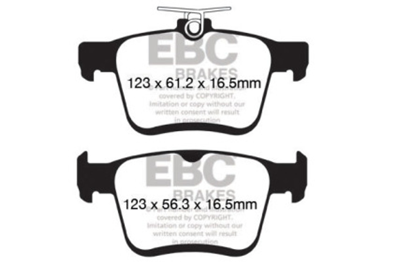 EBC Greenstuff Rear Brake Pads (w/ electronic ebrake)